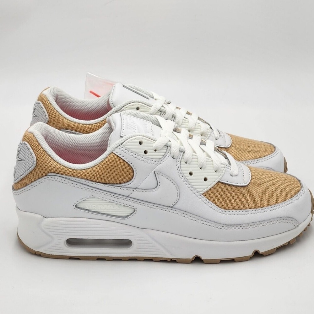 Nike White and Tan Athletic Shoes